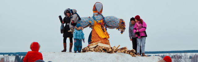 Масленица в деревне Лудорвай